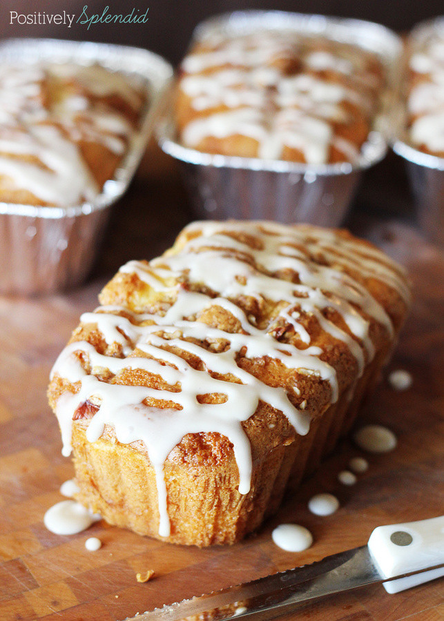 Holiday Bread Recipes Mini Loaves
 Honey Bun Mini Quick Bread Loaf Recipe