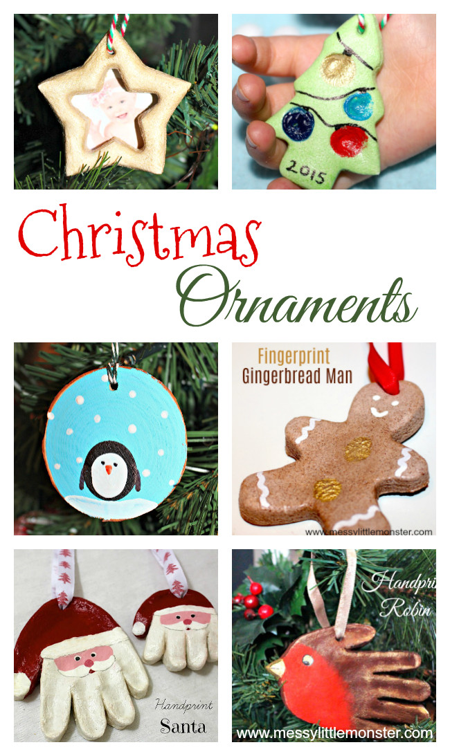 Holiday Crafts For Kids- Christmas Ornaments
 DIY Christmas Ornament Crafts for Kids Messy Little Monster
