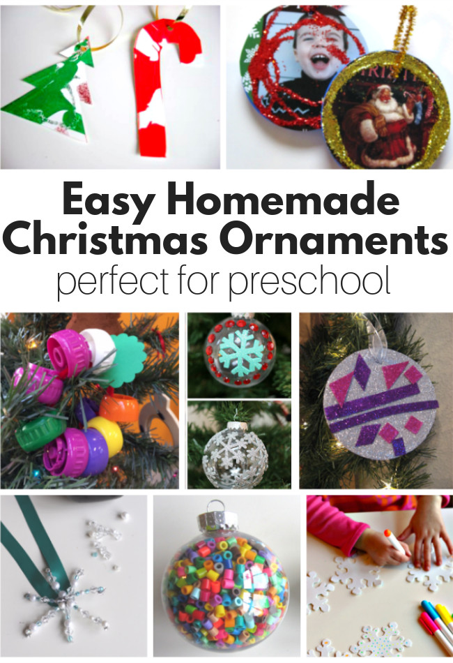 Holiday Crafts For Kids- Christmas Ornaments
 Homemade Christmas Ornaments Perfect for Preschool No