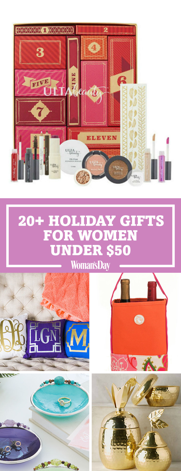 Holiday Gift Ideas For Women
 36 Best Christmas Gifts for Women Under $50 Unique