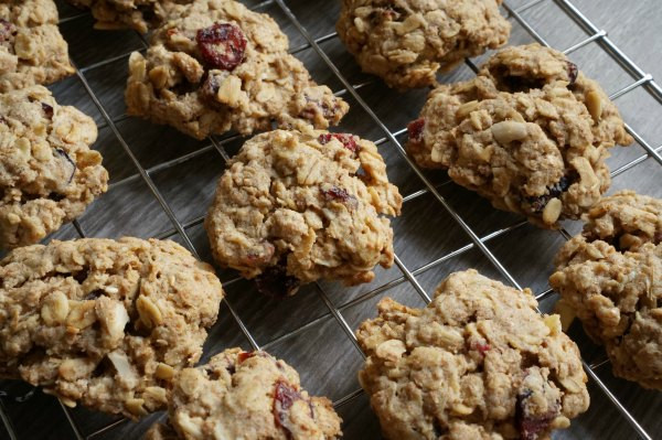 Holiday Oatmeal Cookies
 Festive Holiday Oatmeal Cookies with Cranberries and Almonds