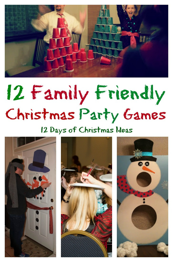 Holiday Party Activity Ideas
 12 Family Friendly Party Games for 12 Days of Christmas