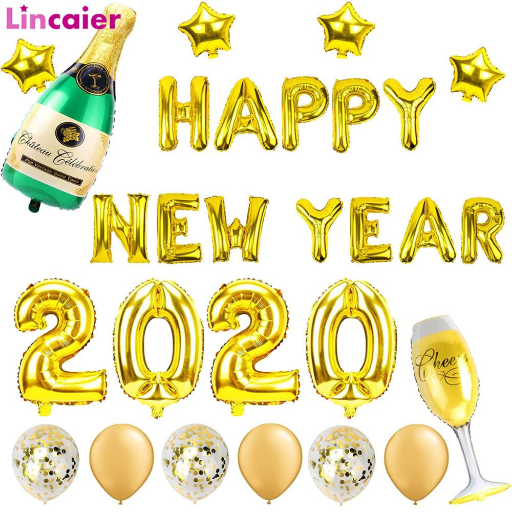 Holiday Party Ideas 2020
 2020 Happy New Year Gold Foil Balloons Eve Party Decor