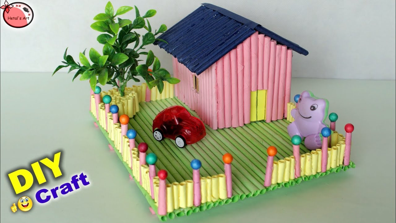 Home Crafting For Kids
 Amazing Mini Craft House Making House Craft for Kids