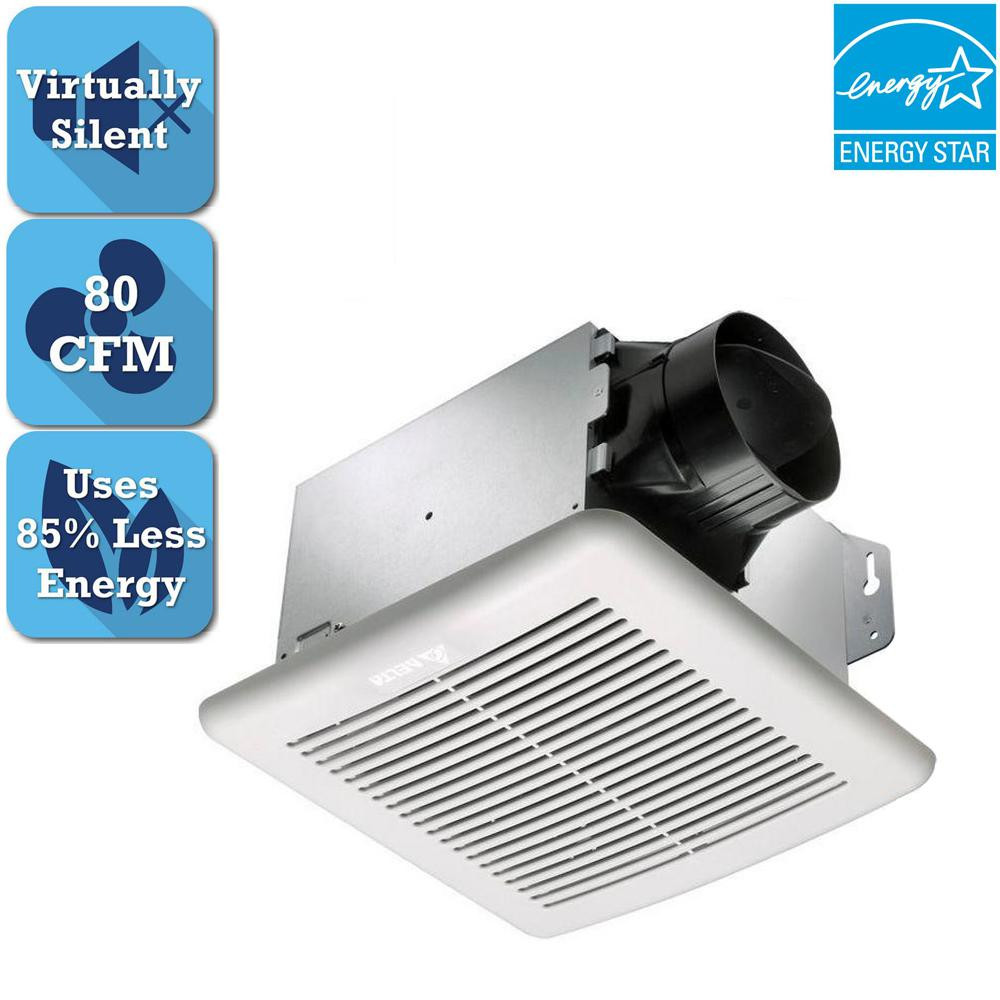 Home Depot Bathroom Exhaust Fan
 Delta Breez GreenBuilder Series 80 CFM Ceiling Bathroom