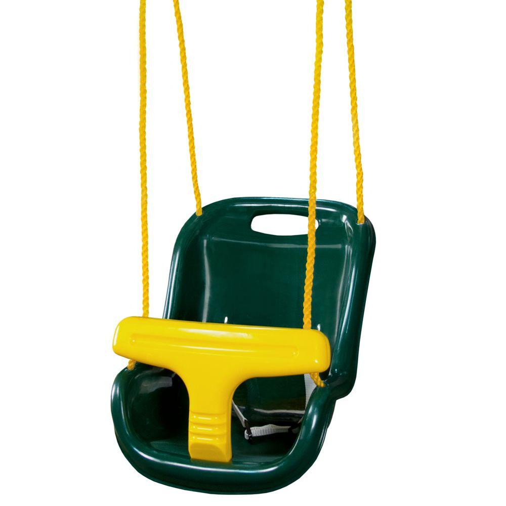 Home Depot Kids Swing Sets
 Gorilla Playsets Green Infant Swing with High Back 04 0032