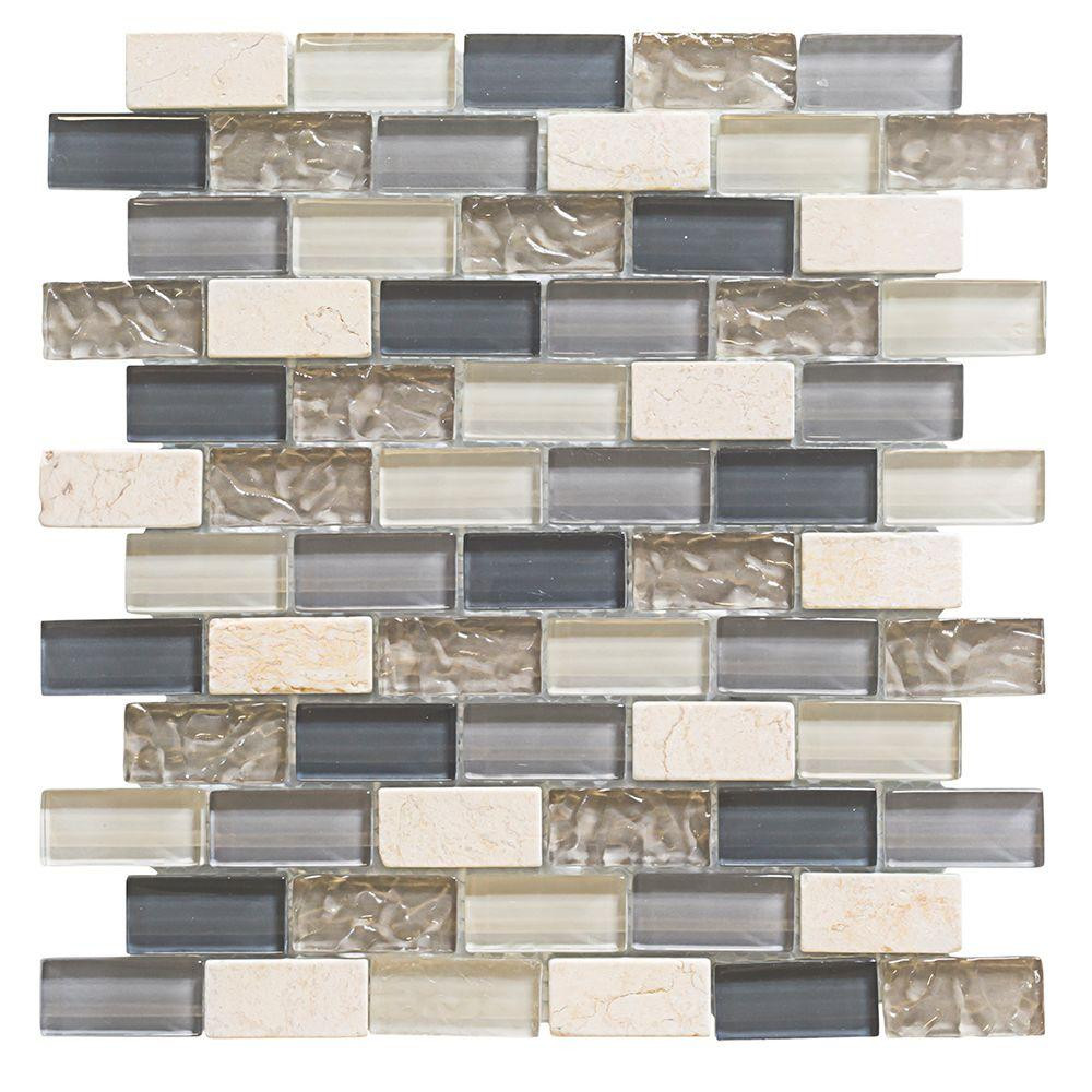 Home Depot Kitchen Wall Tile
 Jeffrey Court Cedar Cove 9 75 in x 11 375 in x 8 mm