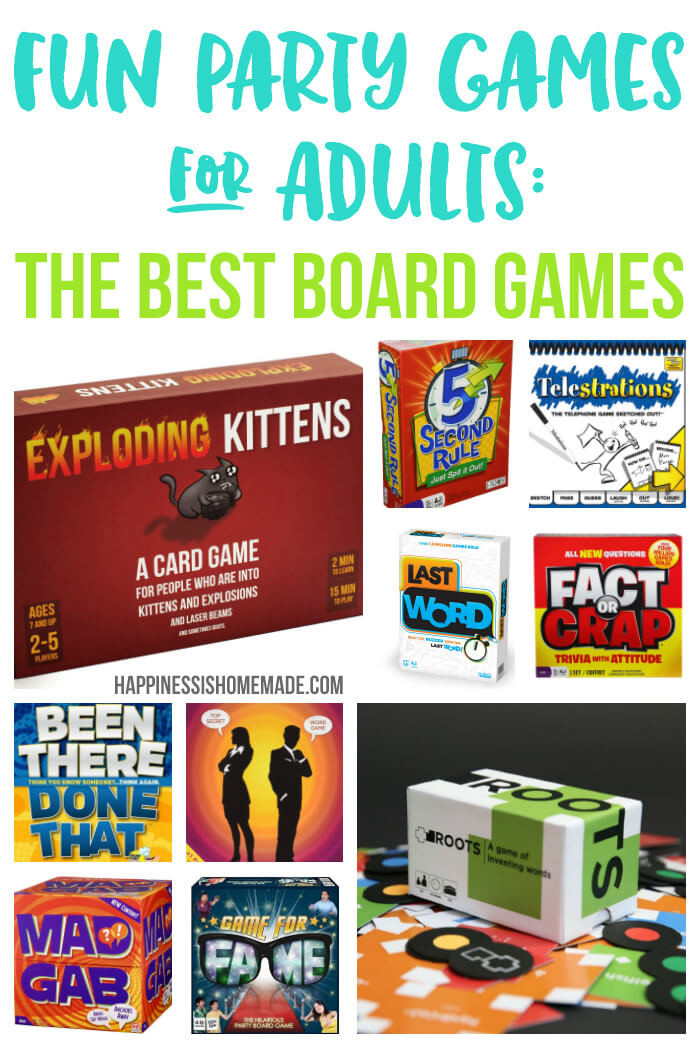 Homemade Games For Adults
 Fun Party Games for Adults Board Games Happiness is