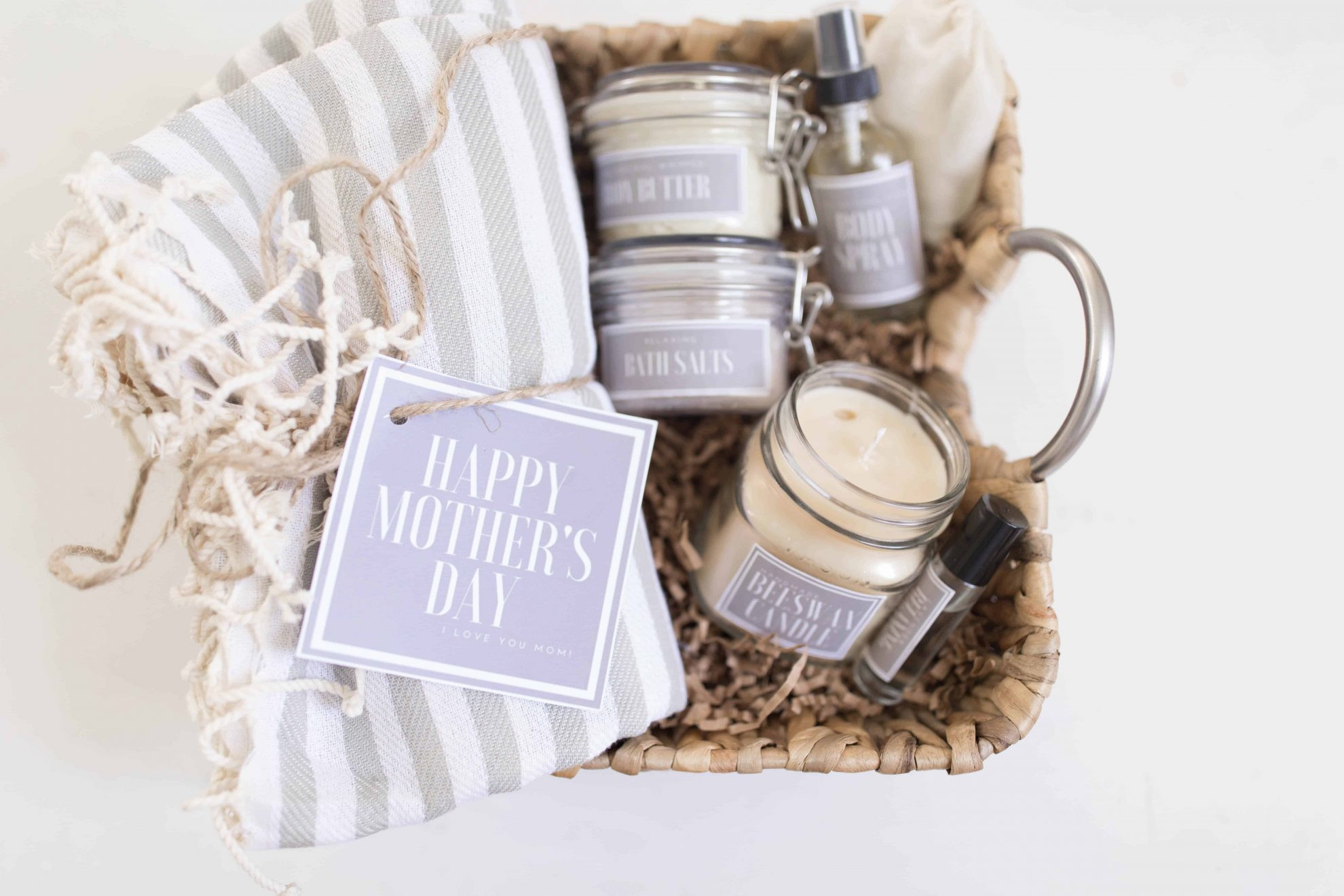 Homemade Gift Basket Ideas For Mom
 Handmade Mother s Day Gift Baskets with Free Printable