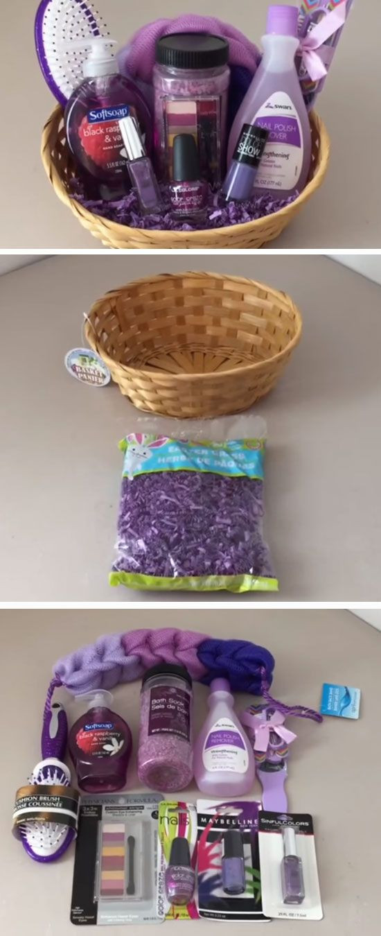 Homemade Gift Basket Ideas For Mom
 Dollar Tree Spa Set