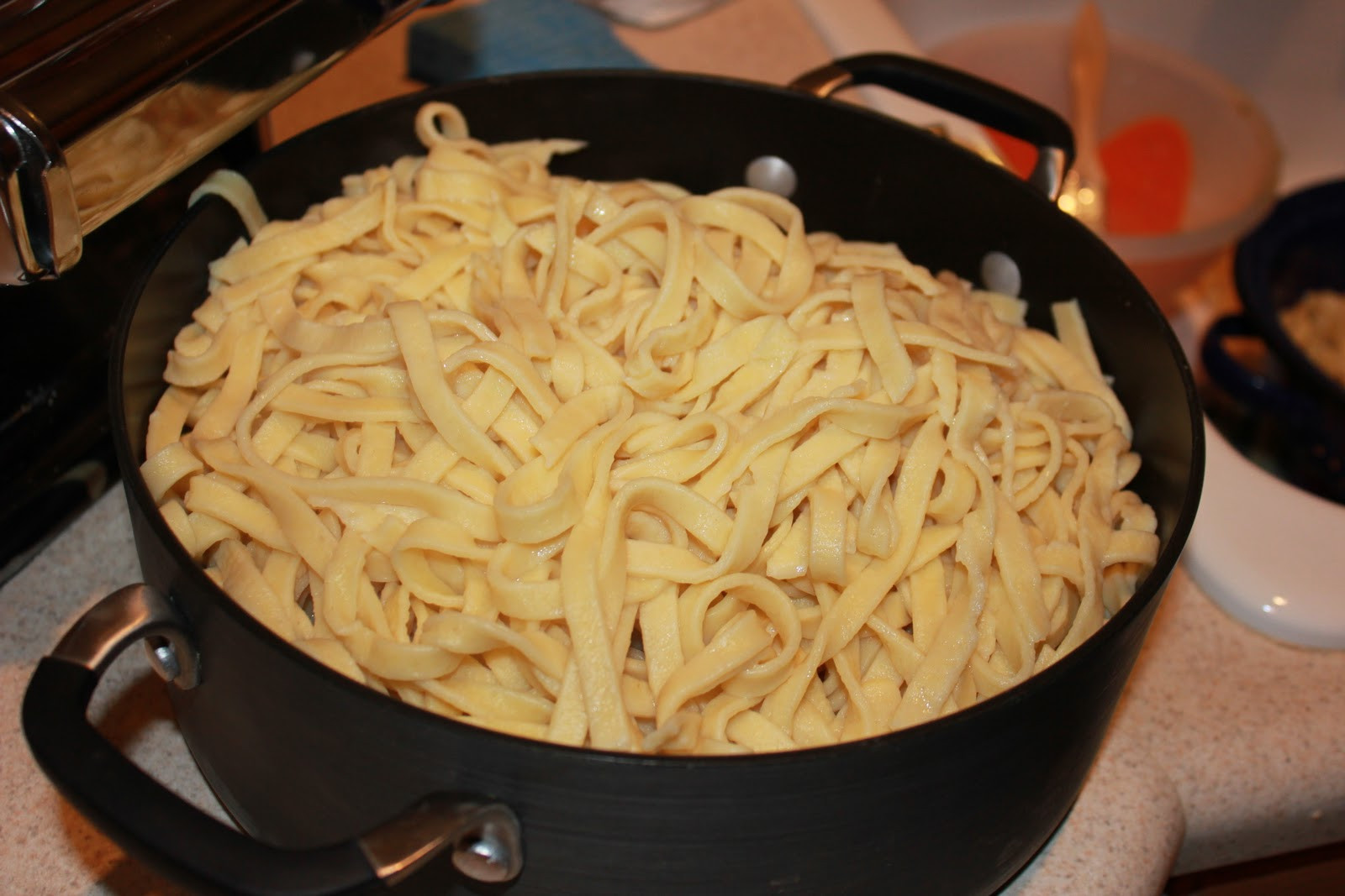 Homemade Pasta Noodles
 Never trust a skinny cook Homemade pasta noodles