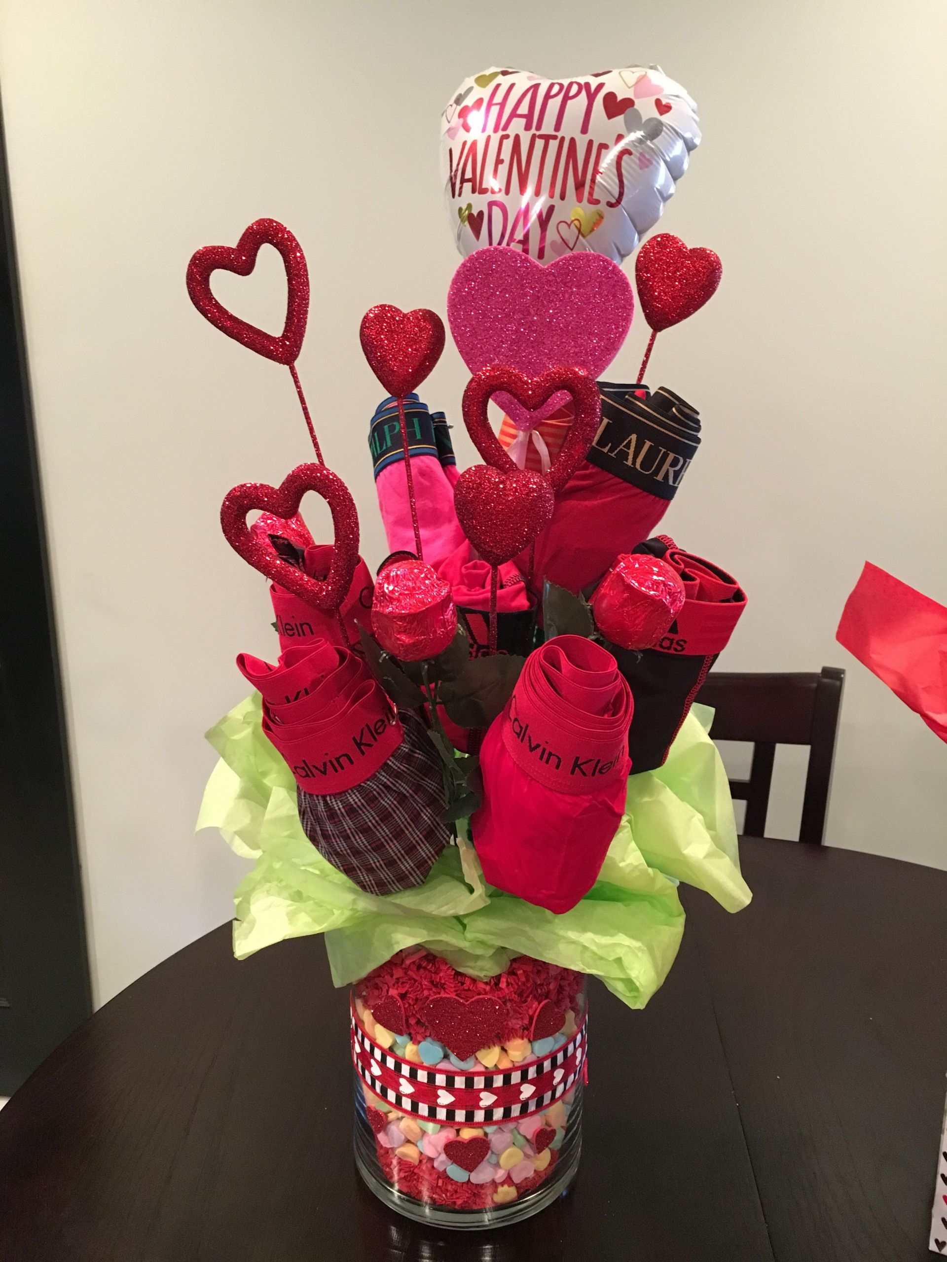 Homemade Valentine Gift Ideas For Guys
 A Broquet A bouquet for boys for valentines Day I made m