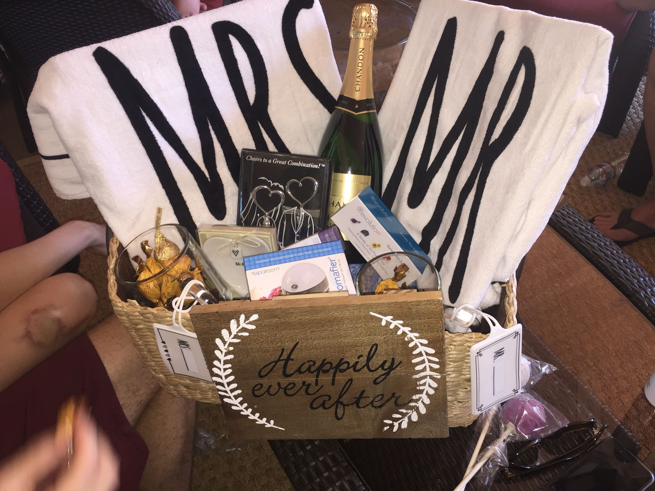 Honeymoon Gift Basket Ideas
 Honeymoon t basket for my sister Personalized it with