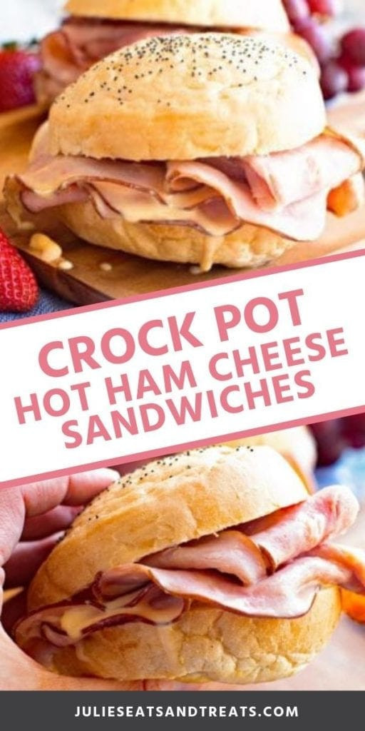 Hot Ham Sandwich Recipes
 Crock Pot Hot Ham & Cheese Sandwiches Julie s Eats