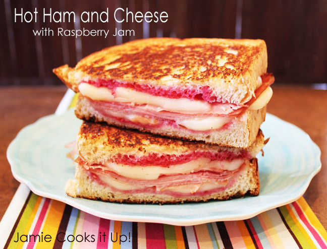 Hot Ham Sandwich Recipes
 Hot Ham and Cheese Sandwich with Raspberry Jam