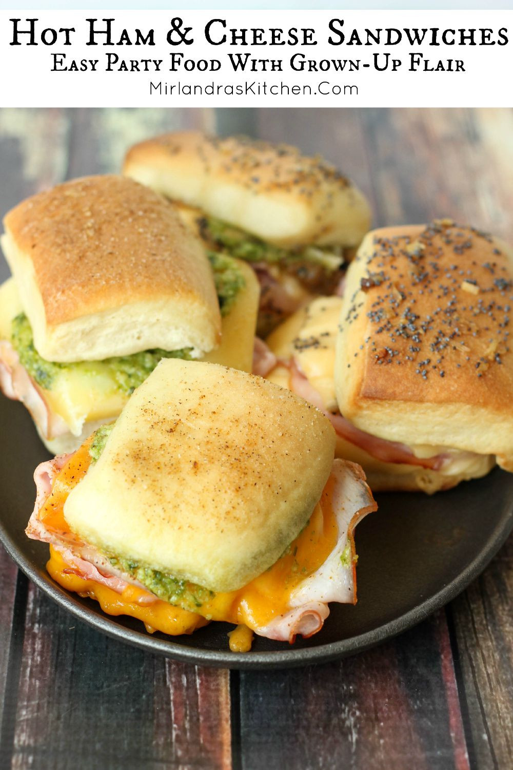 Hot Ham Sandwich Recipes
 Hot Ham & Cheese Sandwiches Easy Party Food With Grown Up