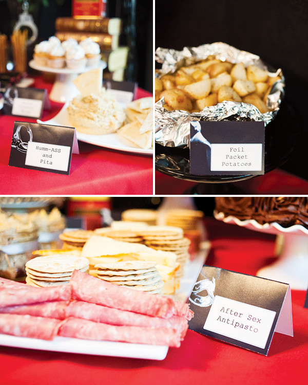 Hot Party Food Ideas
 50 Shades of Grey Party Adult Birthday Hostess with