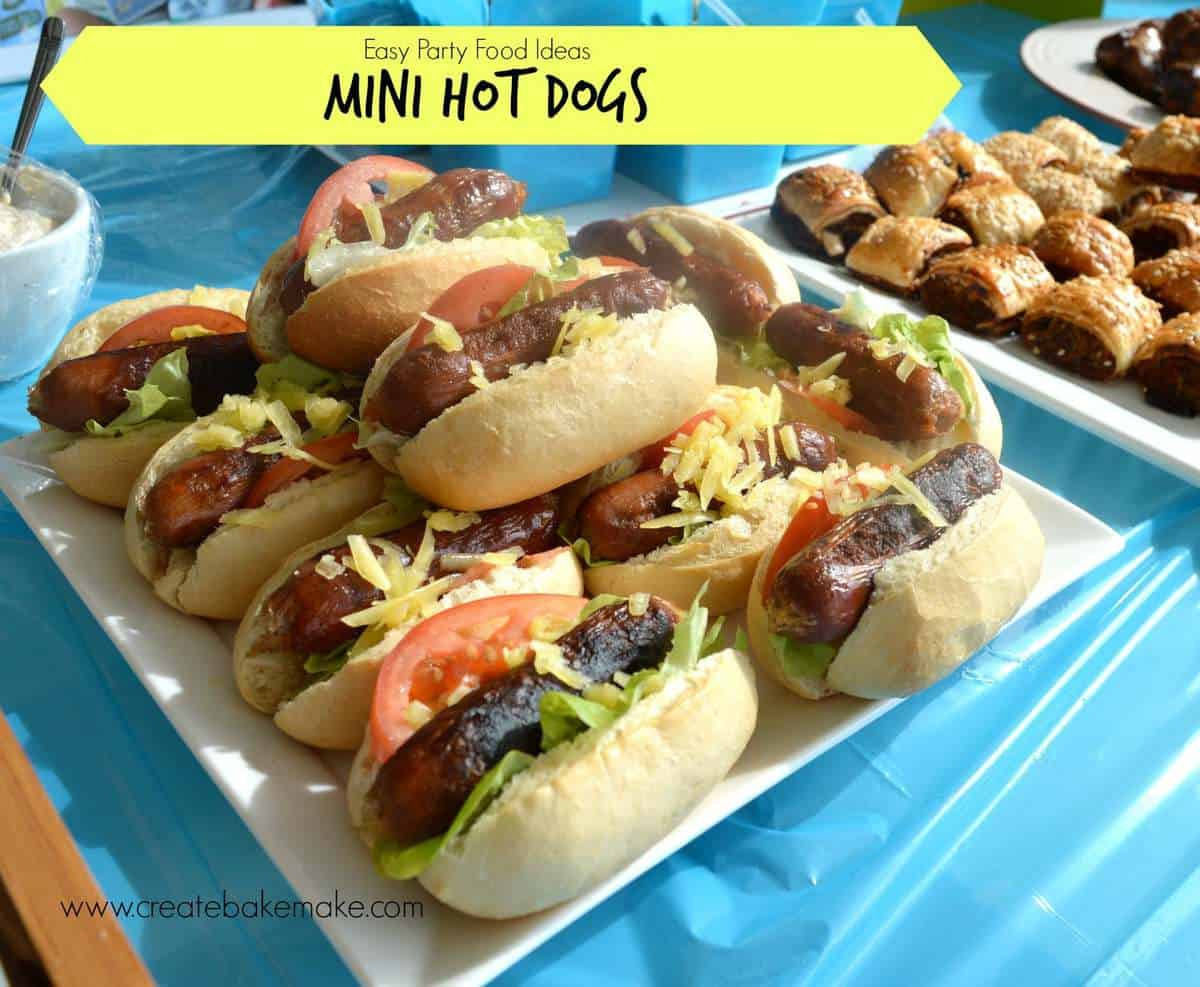 Hot Party Food Ideas
 Easy Party Food Mini Hot Dogs Create Bake Make