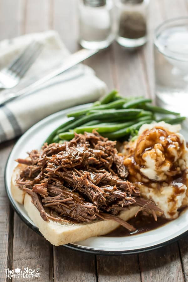 Hot Roast Beef Sandwiches With Gravy
 Slow Cooker Hot Roast Beef Sandwiches The Magical Slow