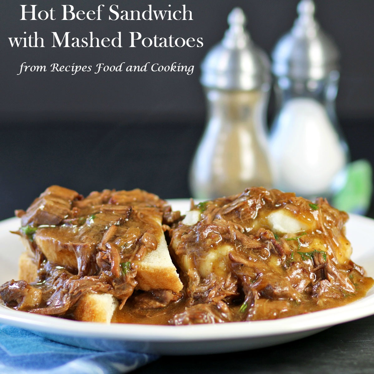 Hot Roast Beef Sandwiches With Gravy   Hot Beef Sandwiches Recipes Food and Cooking