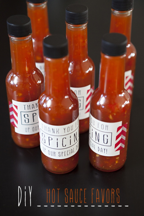 Hot Sauce Wedding Favors
 How to make your own hot sauce wedding favors
