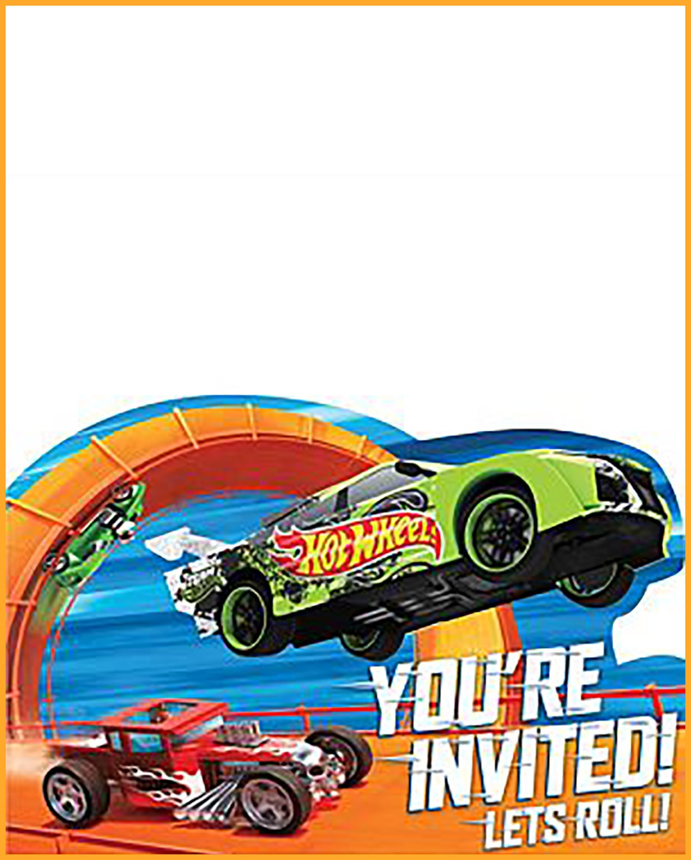 Hot Wheels Birthday Invitations
 Free Printable Hot Wheels Invitation Templates for