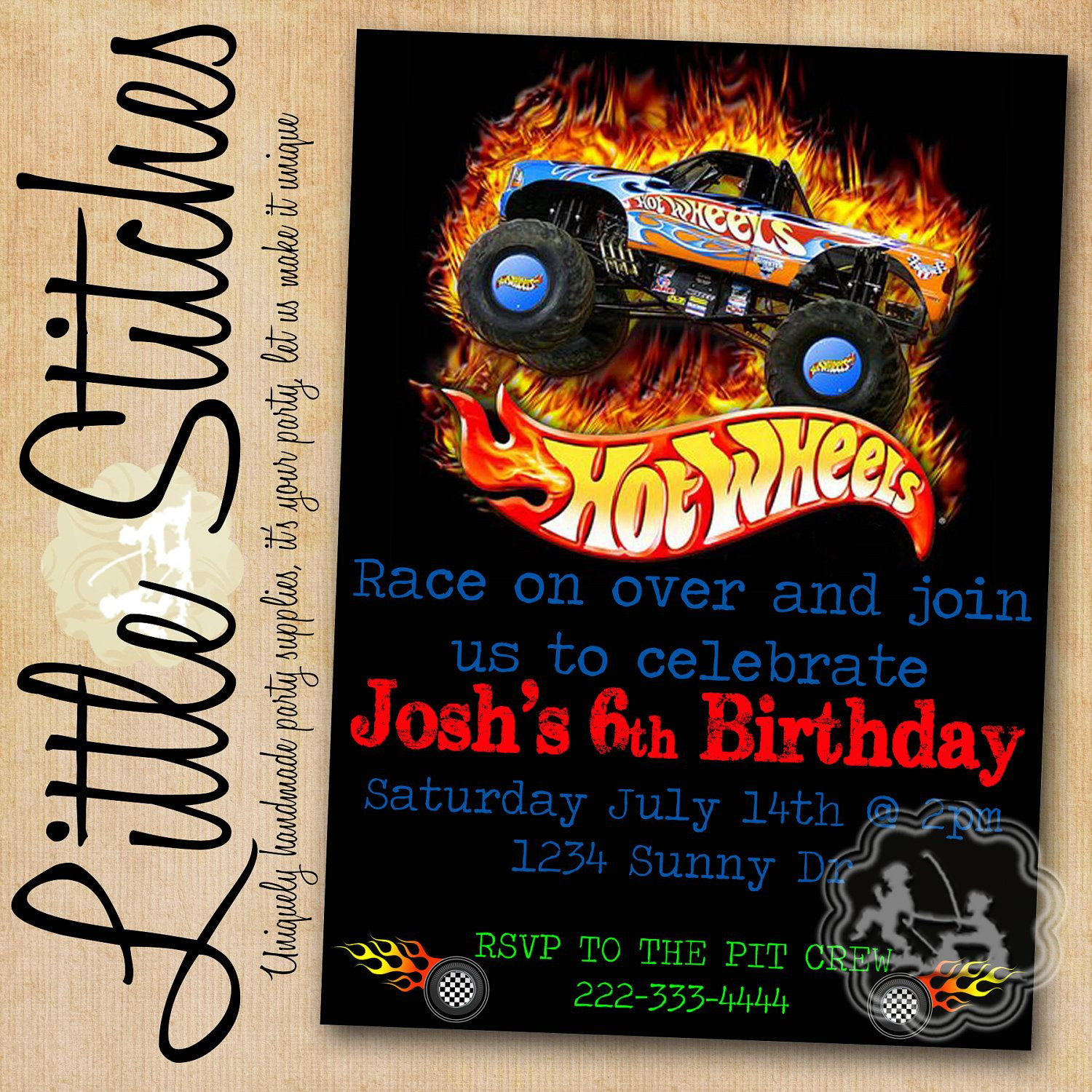 Hot Wheels Birthday Invitations
 Hot Wheels Birthday Invitation $11 00 via Etsy
