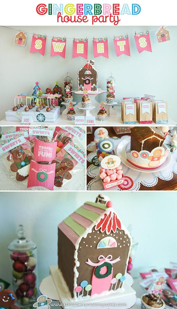 House Christmas Party Ideas
 Gingerbread House Party Ideas Supplies Idea Decorations
