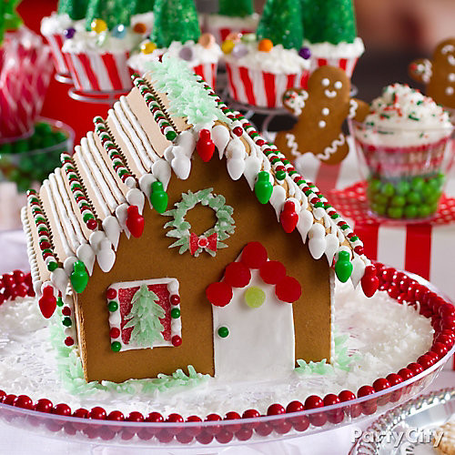 House Christmas Party Ideas
 Snowy Gingerbread House Idea Christmas Treats to Make