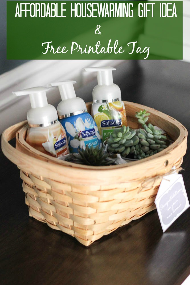 Housewarming Gift DIY
 Affordable Housewarming Gift Idea Free Printable Tag