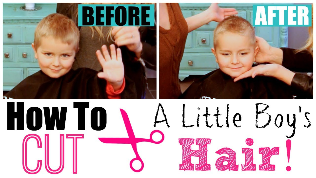 How To Cut Boys Hair With Scissors
 EASY BOY HAIRCUT TUTORIAL How to Cut Boy’s Hair at Home