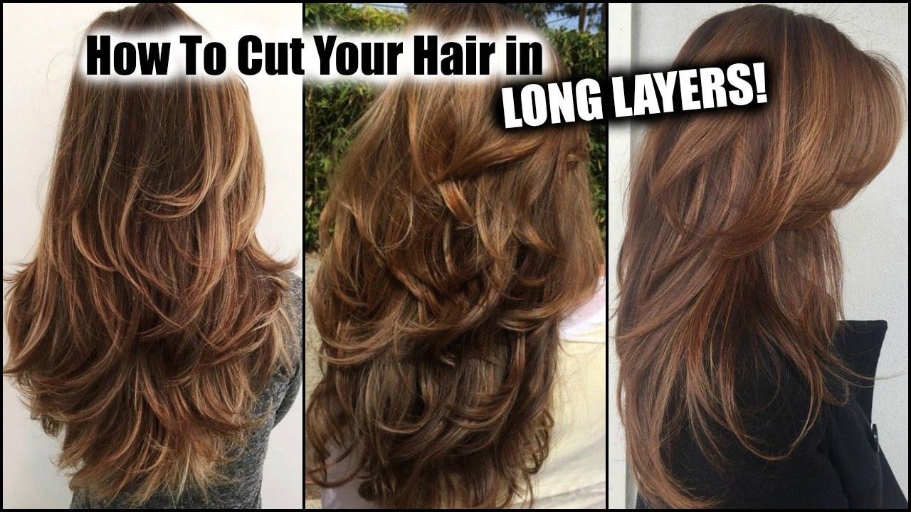 How To Cut Long Layers In Curly Hair
 HOW I CUT MY HAIR AT HOME IN LONG LAYERS │ Long Layered
