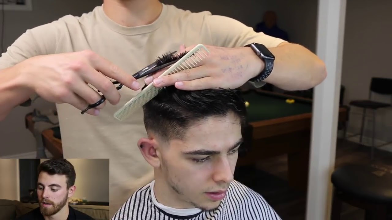 How To Cut Mens Hair
 My Scissor Cutting Technique How To Cut The Top Mens