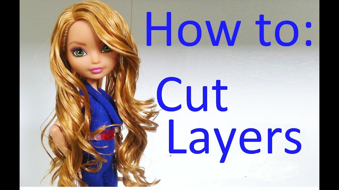 How To Cut Women'S Hair
 How to Cut layers on doll hair by EahBoy