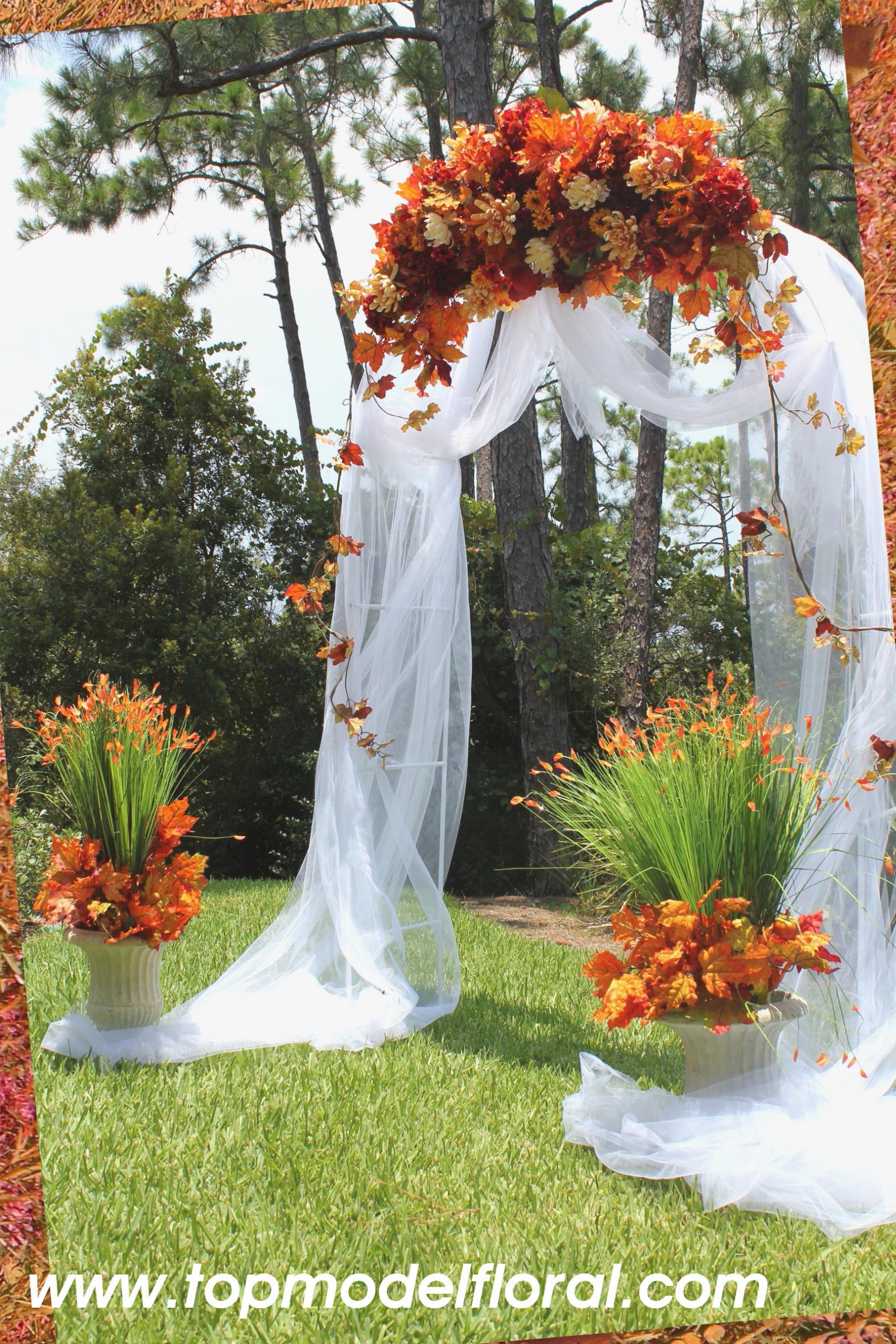 How To Decorate A Wedding Arch With Fabric
 Wedding Arch Decorations Fabric