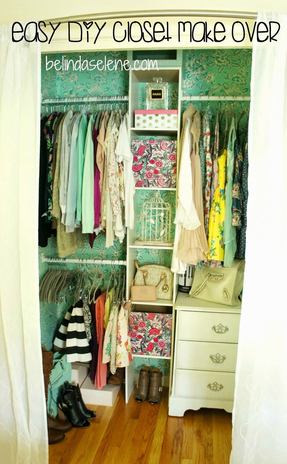 How To Organize Your Closet DIY
 Easy DIY Closet Make Over This is really cheap affordable