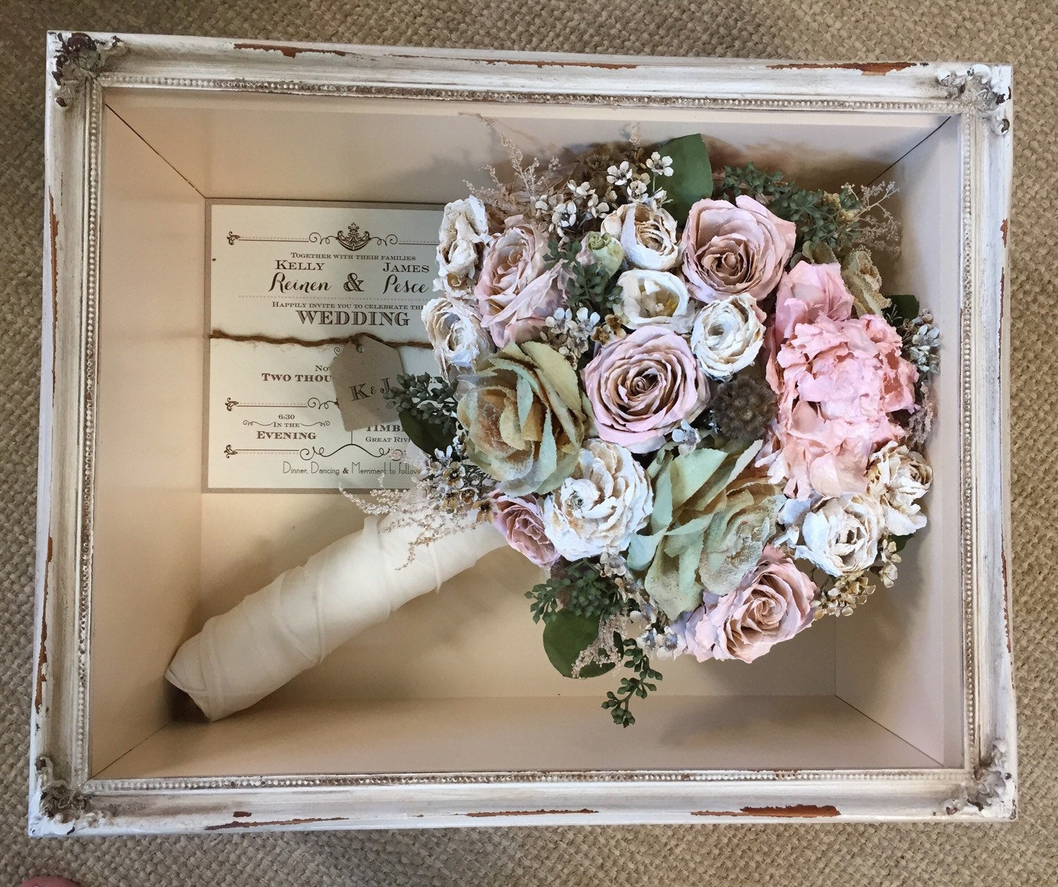 How To Preserve Wedding Flowers
 Floral Preservation for Wedding Bouquets in Shadow Box Local