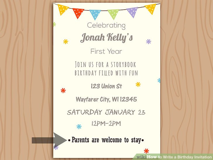 How To Write A Birthday Invitation
 How to Write a Birthday Invitation 14 Steps with