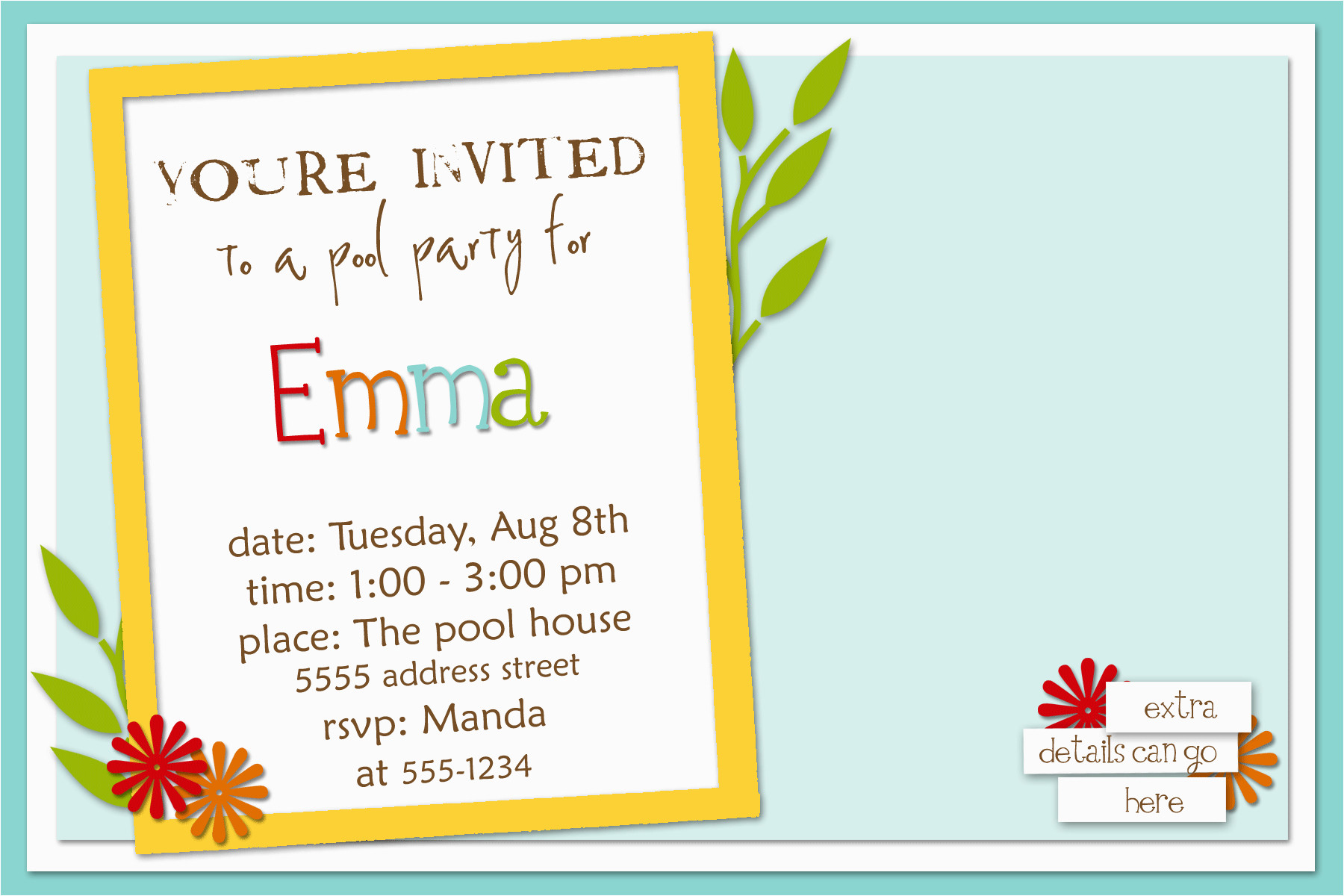 How To Write A Birthday Invitation
 Writing A Birthday Invitation