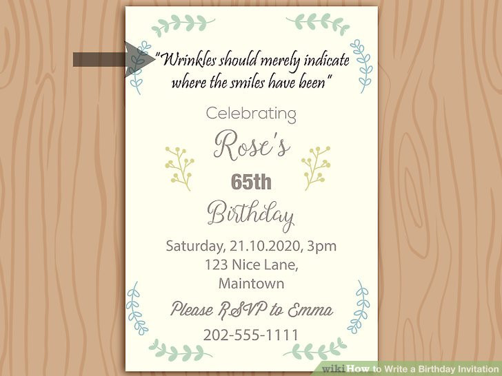 How To Write A Birthday Invitation
 How to Write a Birthday Invitation 14 Steps with