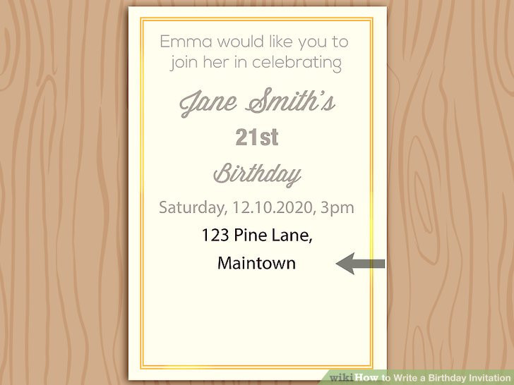 How To Write A Birthday Invitation
 How to Write a Birthday Invitation 14 Steps with