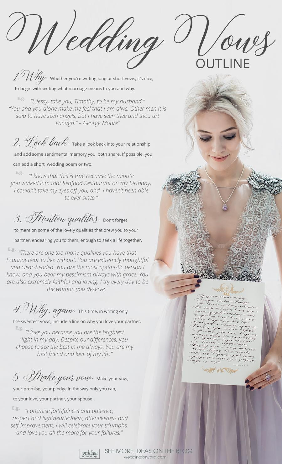 How To Write A Wedding Vow
 59 Wedding Vows For Her Examples And Outline