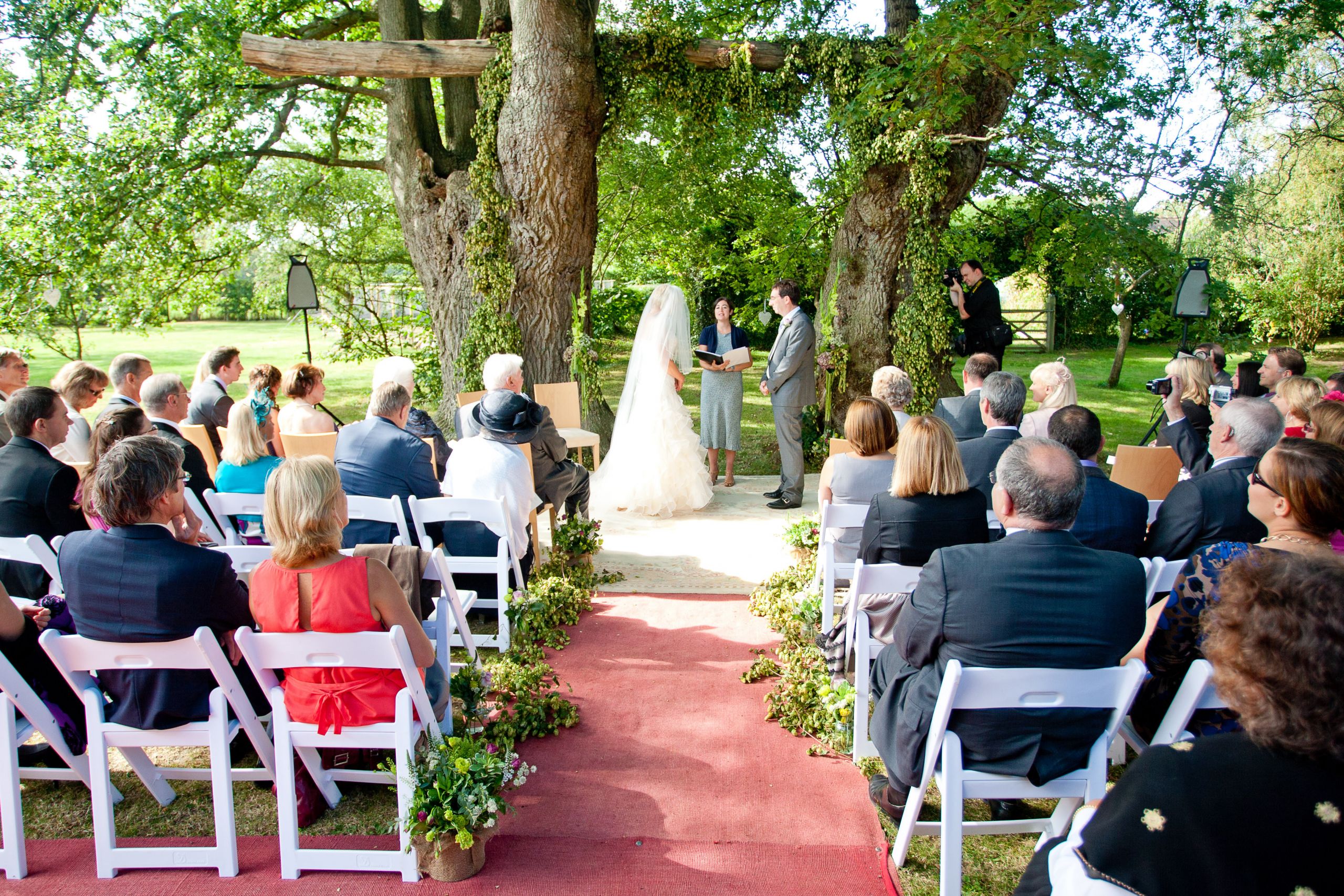Humanist Wedding Vows
 Under a canopy of trees humanist wedding ceremony at