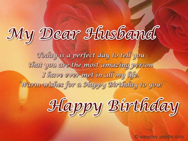Husband Birthday Wishes
 Birthday Messages for Your Husband Easyday