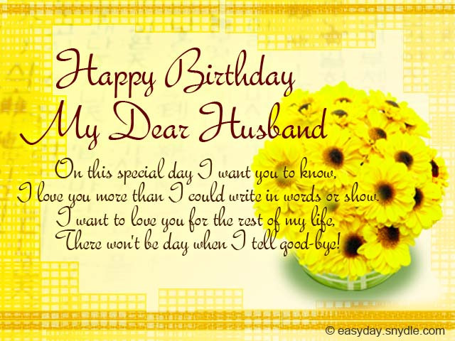 Husband Birthday Wishes
 Birthday Messages for Your Husband Easyday