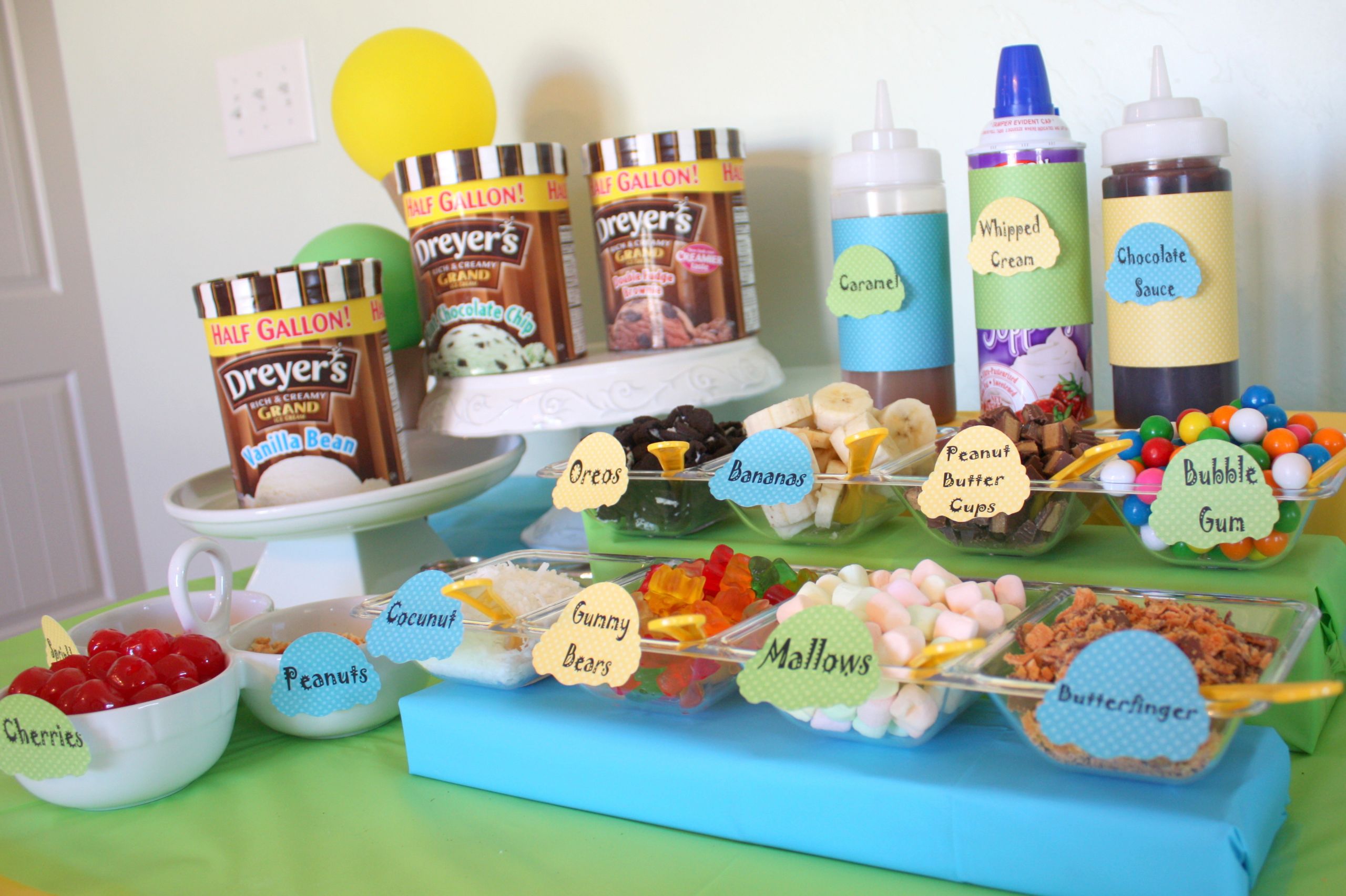 Ice Cream Bar Ideas For Birthday Party
 Ice Cream Party Ideas