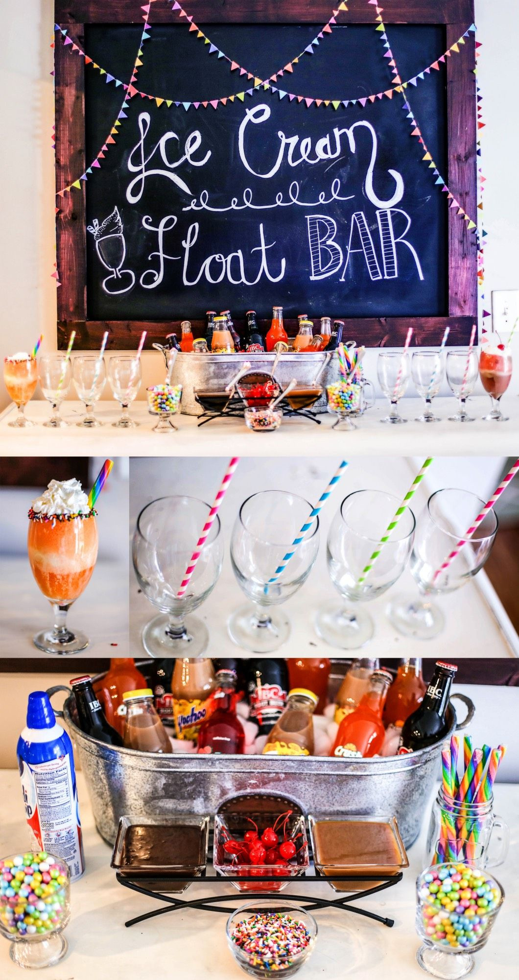 Ice Cream Bar Ideas For Birthday Party
 Ice Cream Float Bar
