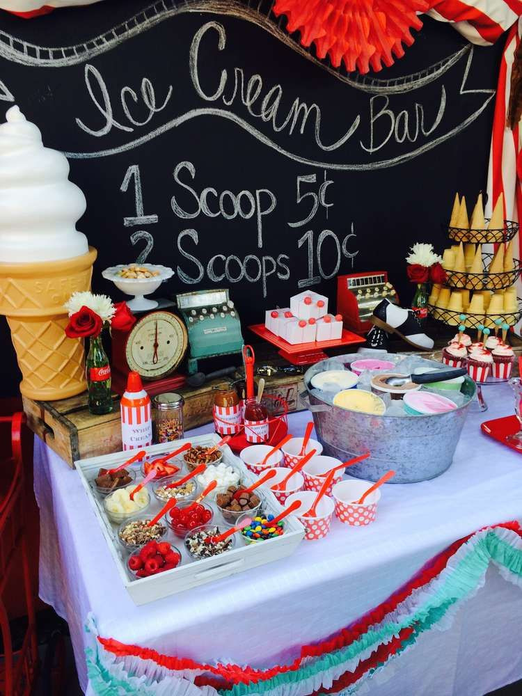 Ice Cream Bar Ideas For Birthday Party
 Ice Cream Summer Party See more party planning ideas at