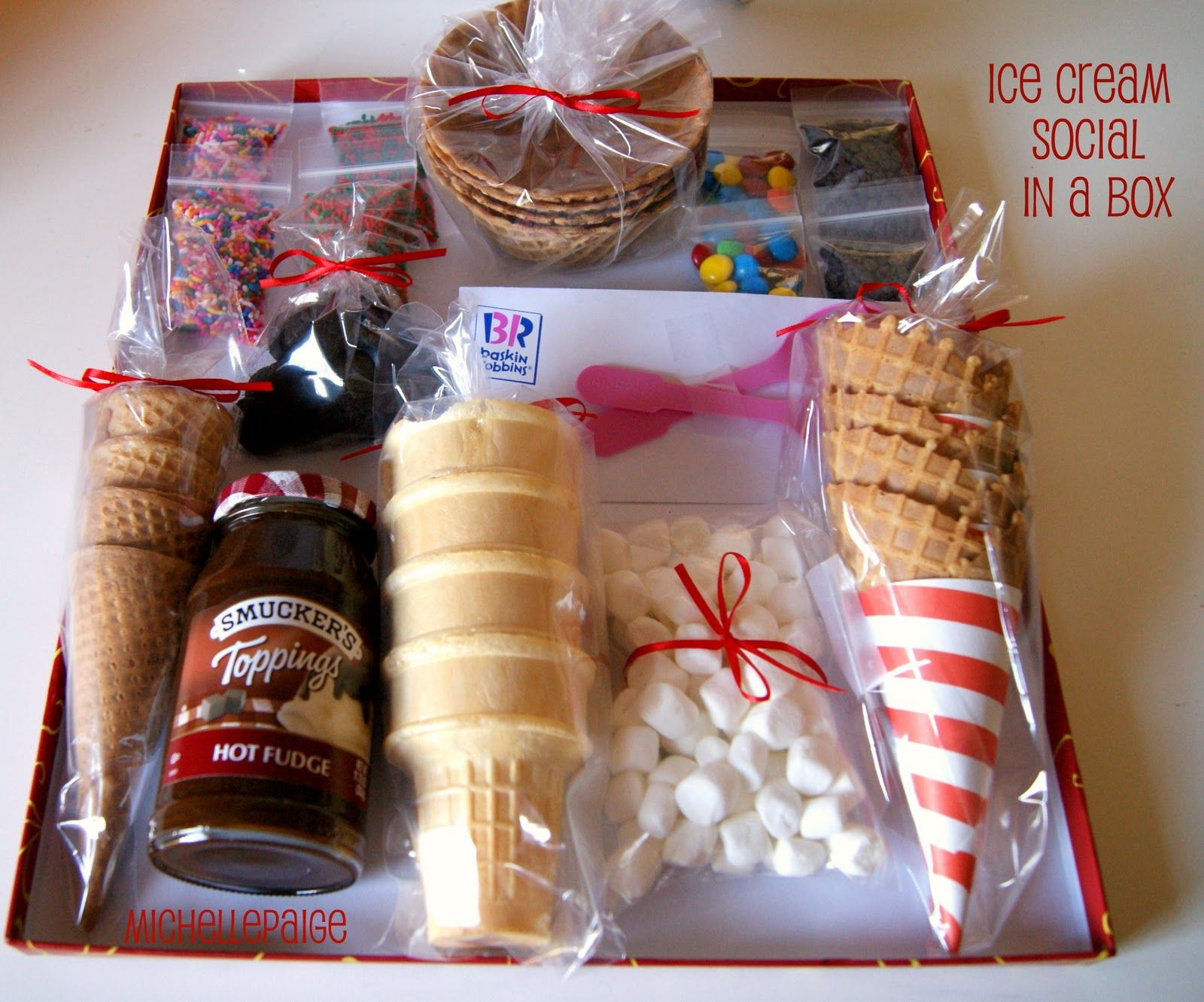 Ice Cream Sundae Gift Basket Ideas
 ice cream sundae t box teacher neighbor