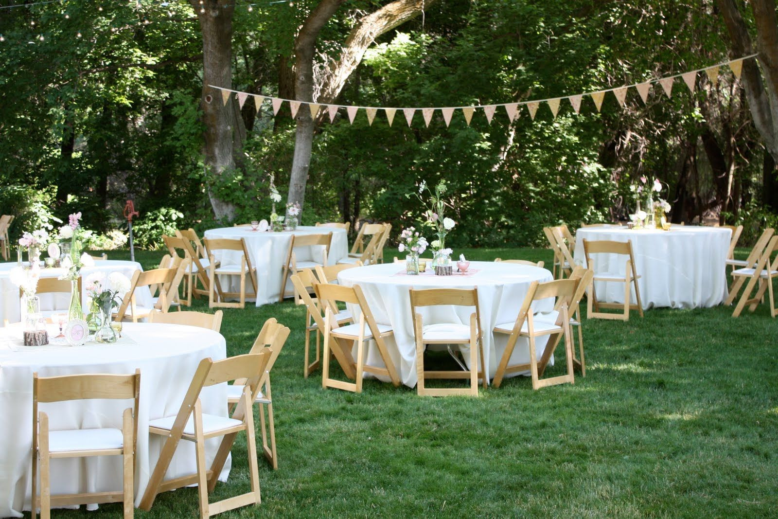 Ideas And Designs For A Backyard Engagement Party
 backyard wedding reception decoration ideas
